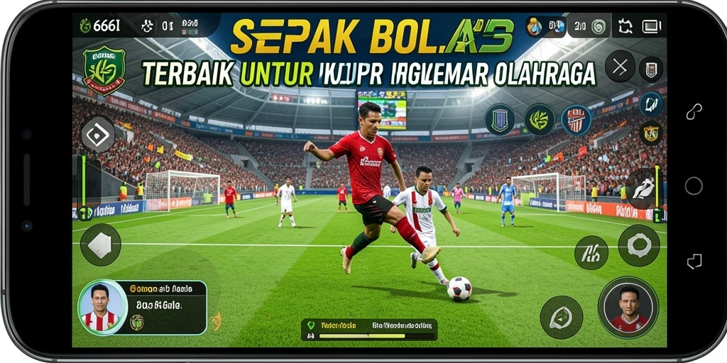 Gameplay seru di lapangan sepak bola dengan 666I.