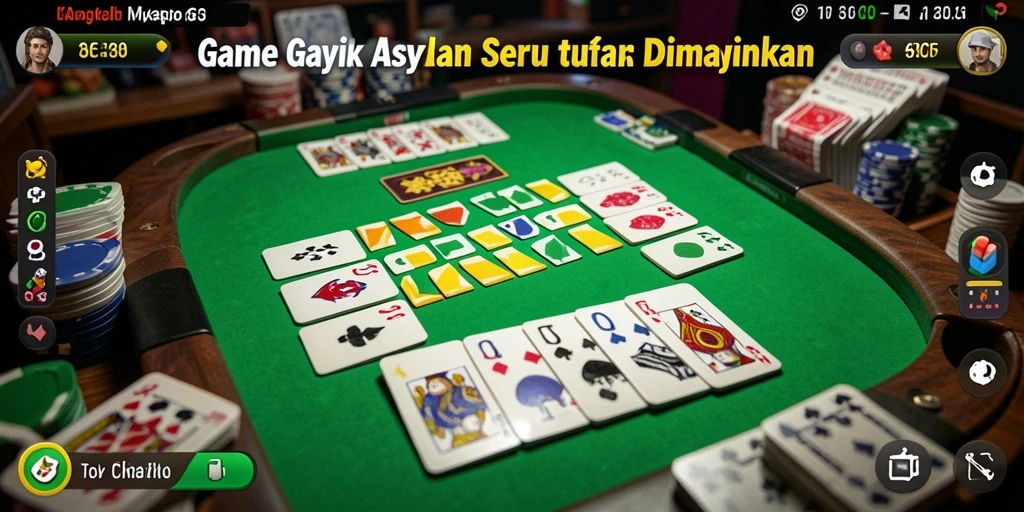 Tampilan menarik dari game Gaple 6CF saat dimainkan.