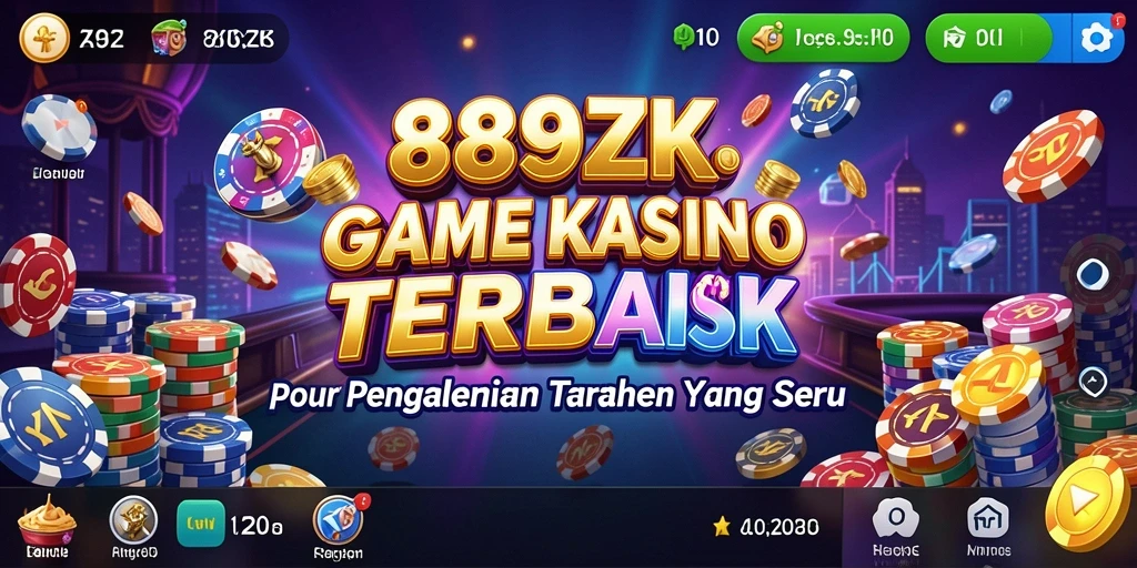 Screenshot utama menampilkan permainan Kasino yang mendebarkan dan grafis yang menarik.