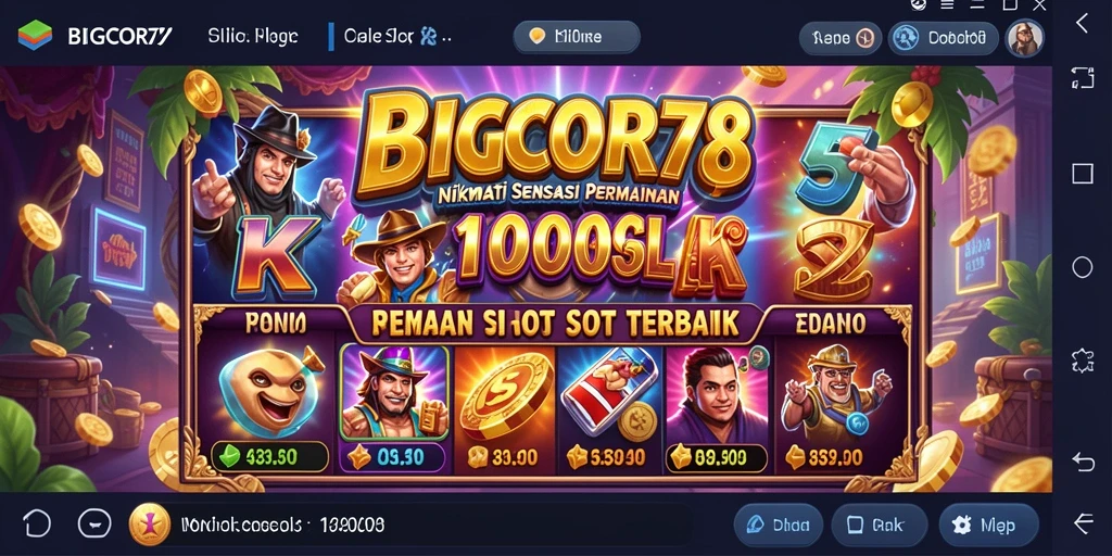 Tampilan gameplay menarik dari BIGCOR78, menunjukkan keseruan permainan Slot.
