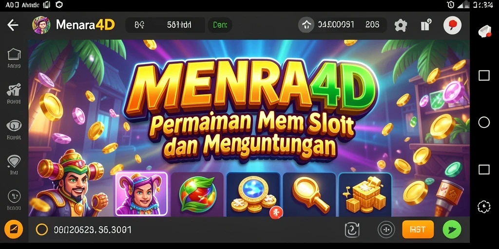 Screenshot MENARA4D menampilkan gameplay menarik dengan grafis Slot yang mengesankan.