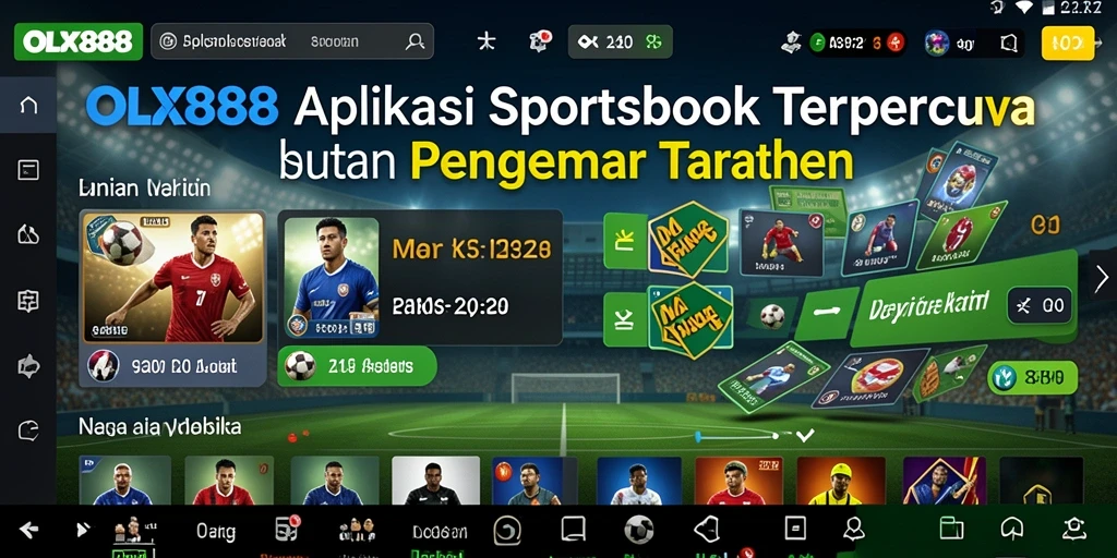 Tampilan gameplay OLX888 dengan opsi taruhan olahraga yang lengkap.
