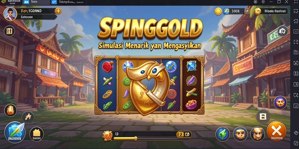 Screenshot menampilkan momen seru dalam gameplay SPINGOLD.