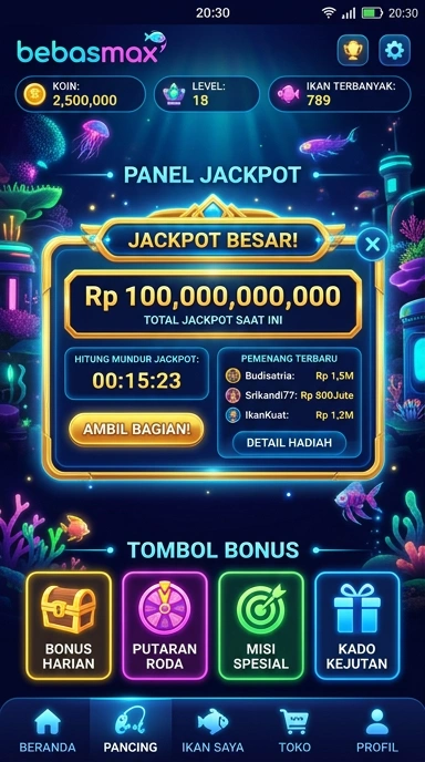 Screenshot fitur unggulan dari aplikasi bebasmax.